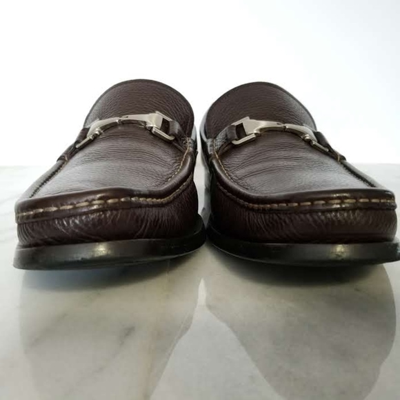 Allen Edmonds FIRENZE Horse Bit Loafer Brown 13 D - Picture 6 of 8